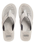 Close-up of neoprene toe post and heel support