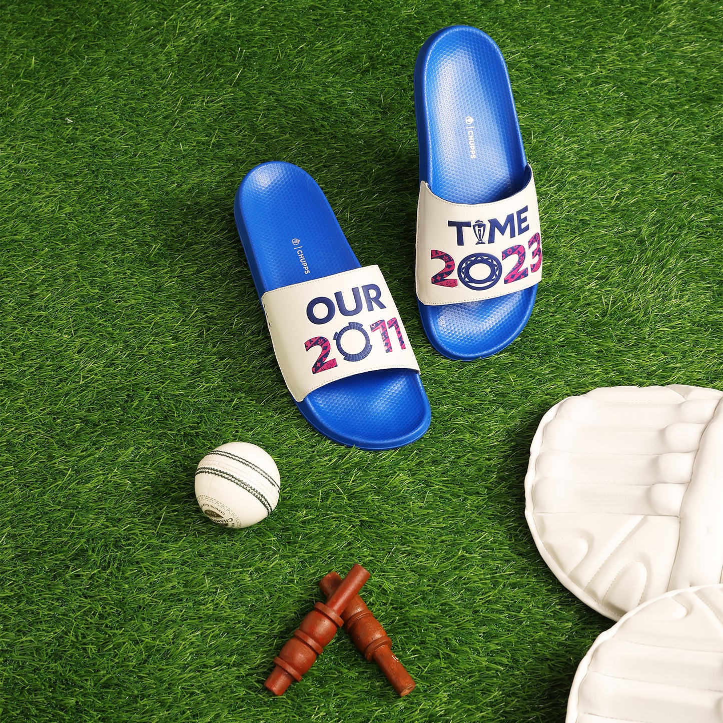 CHUPPS x ICC Men's Cricket World Cup'23 Men’s Sliders With ERGO-X