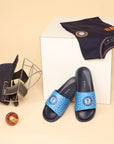 Chupps X Icc Royal Heritage Navy Blue Sliders