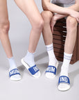 Chupps X Mi Official White & Royal Blue Sliders