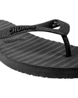 Banana Leaf Monocrome Blackberry Cordial Flipflops