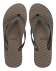 Banana Leaf Monocrome Blackberry Cordial Flipflops