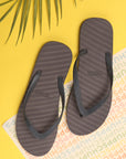 Banana Leaf Monocrome Blackberry Cordial Flipflops