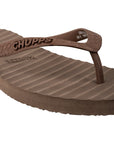 Banana Leaf Monocrome Blackberry Cordial Flipflops