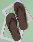 Banana Leaf Monocrome Blackberry Cordial Flipflops