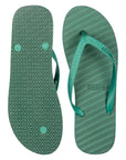 Banana Leaf Monocrome Blackberry Cordial Flipflops