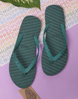 Banana Leaf Monocrome Blackberry Cordial Flipflops