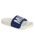 Chupps X Mi Official White & Royal Blue Sliders