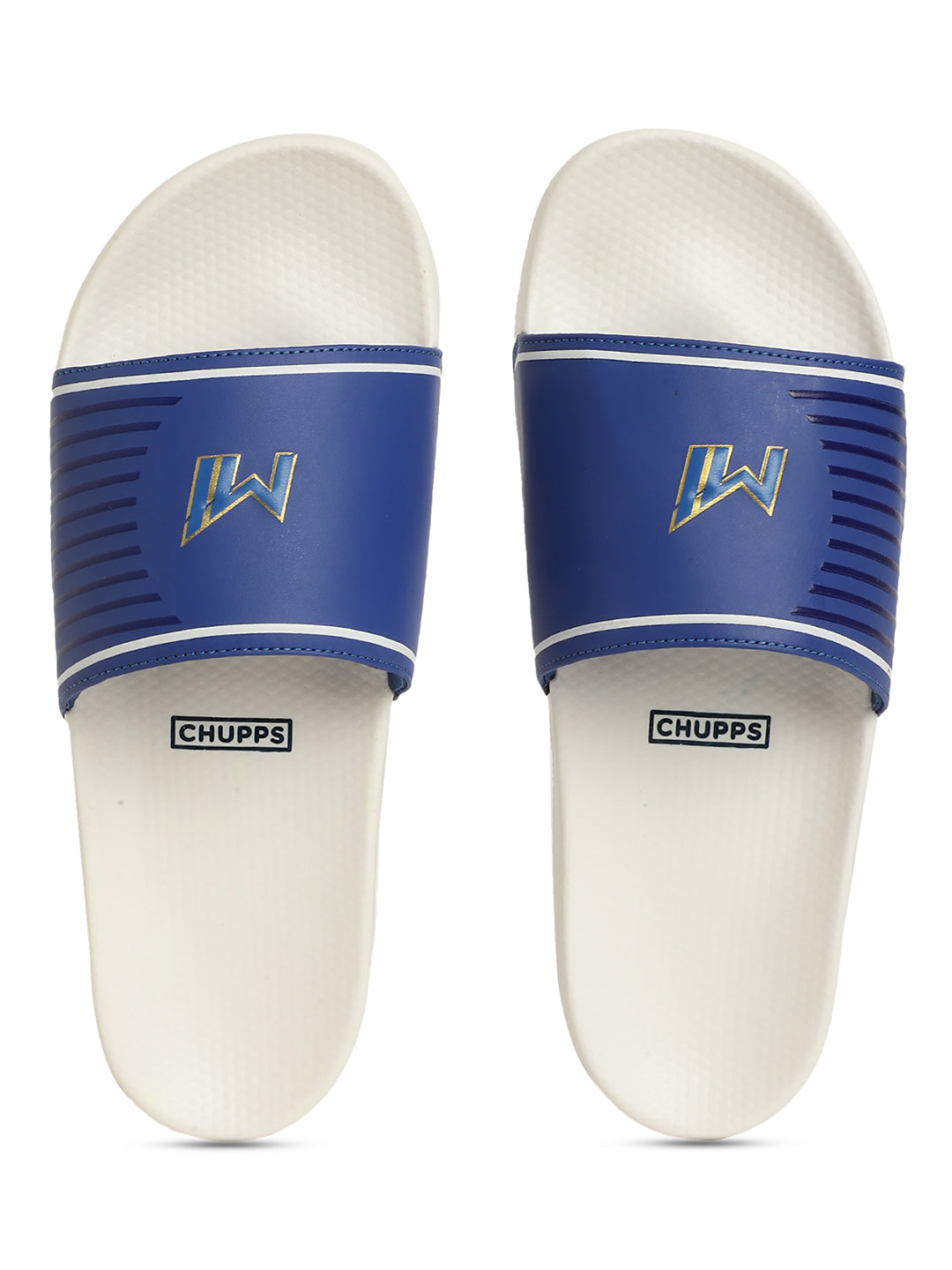 Chupps X Mi Official Royal Blue & Gold Sliders