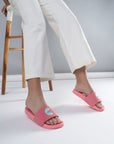 Serra Pink Sliders - Women
