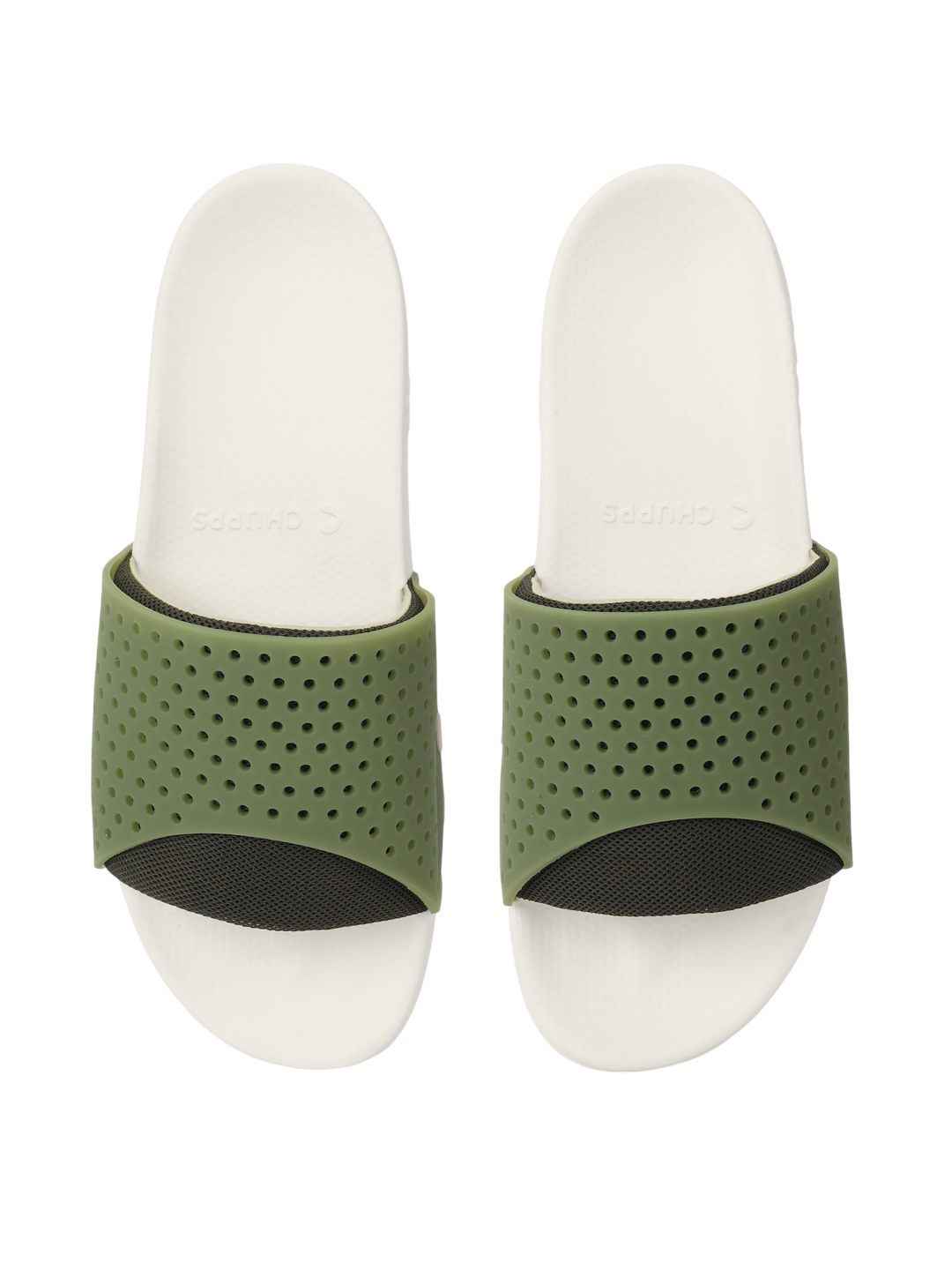 Dink Sliders_olive_&amp;_white