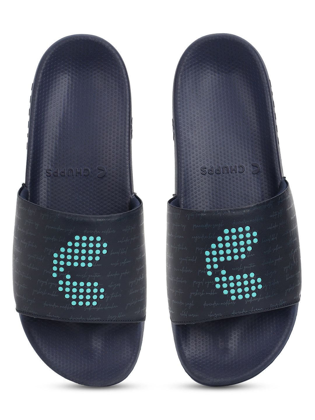 DOT FUSION Pro men’s cushioned performance flip-flop top view
