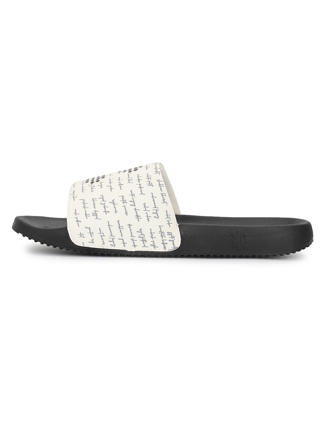 Dot fusion V2 Black White Men's Sliders