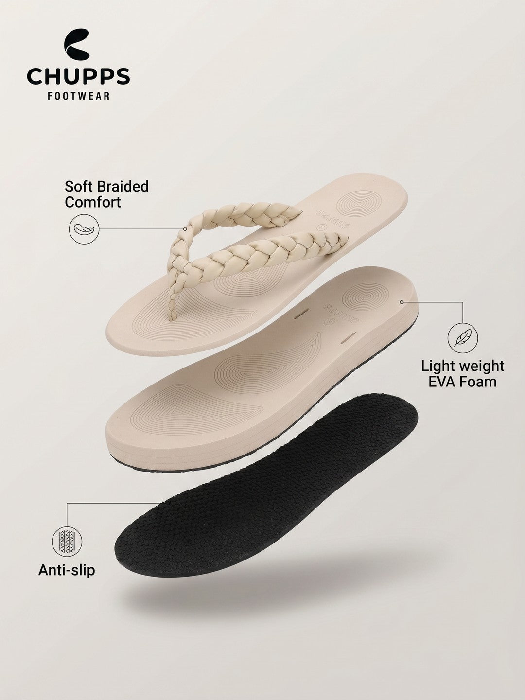 Wisp V-strap_cream
