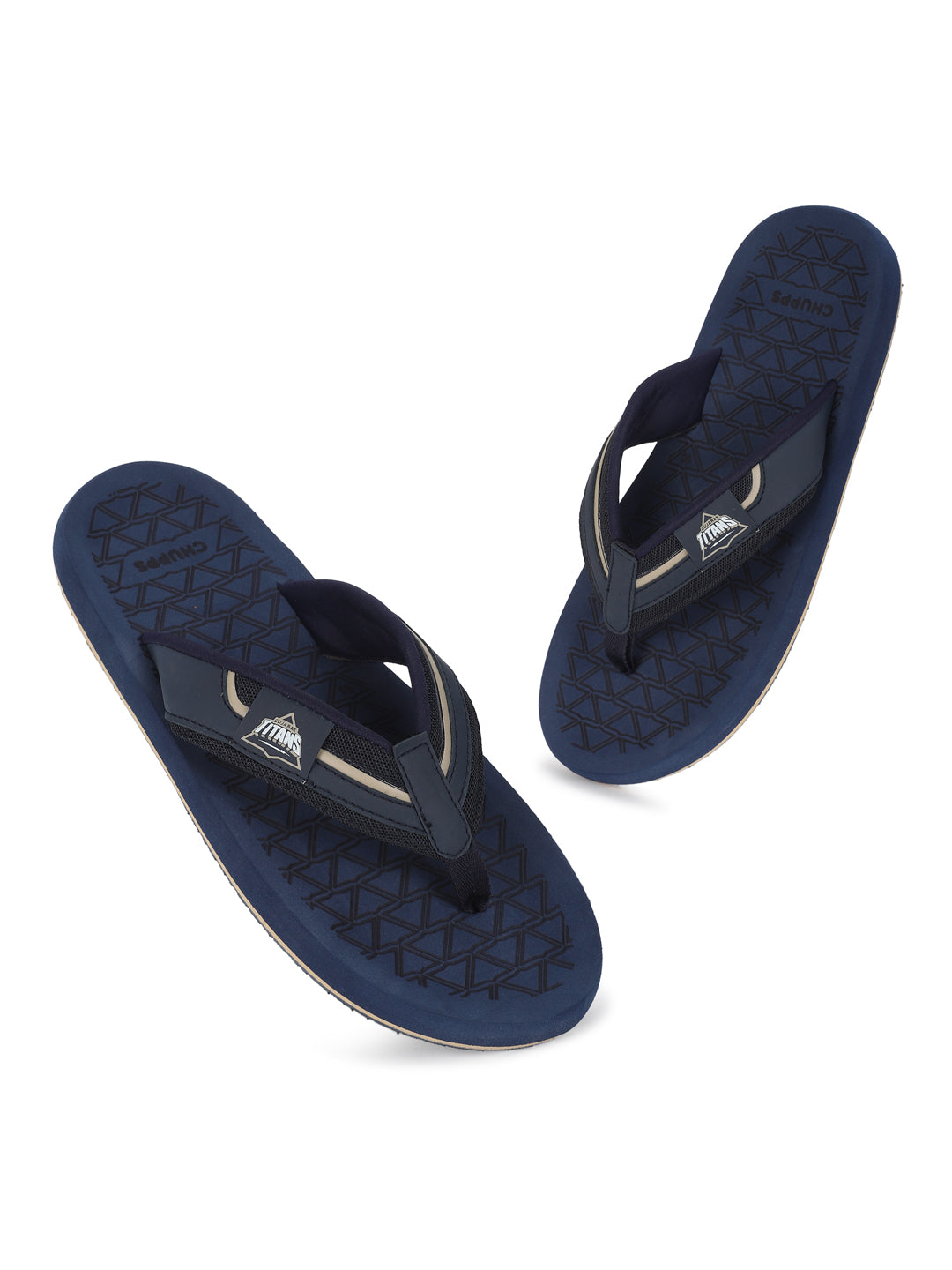Chupps X Gujarat Titans Gladiator Navy Beige V-strap