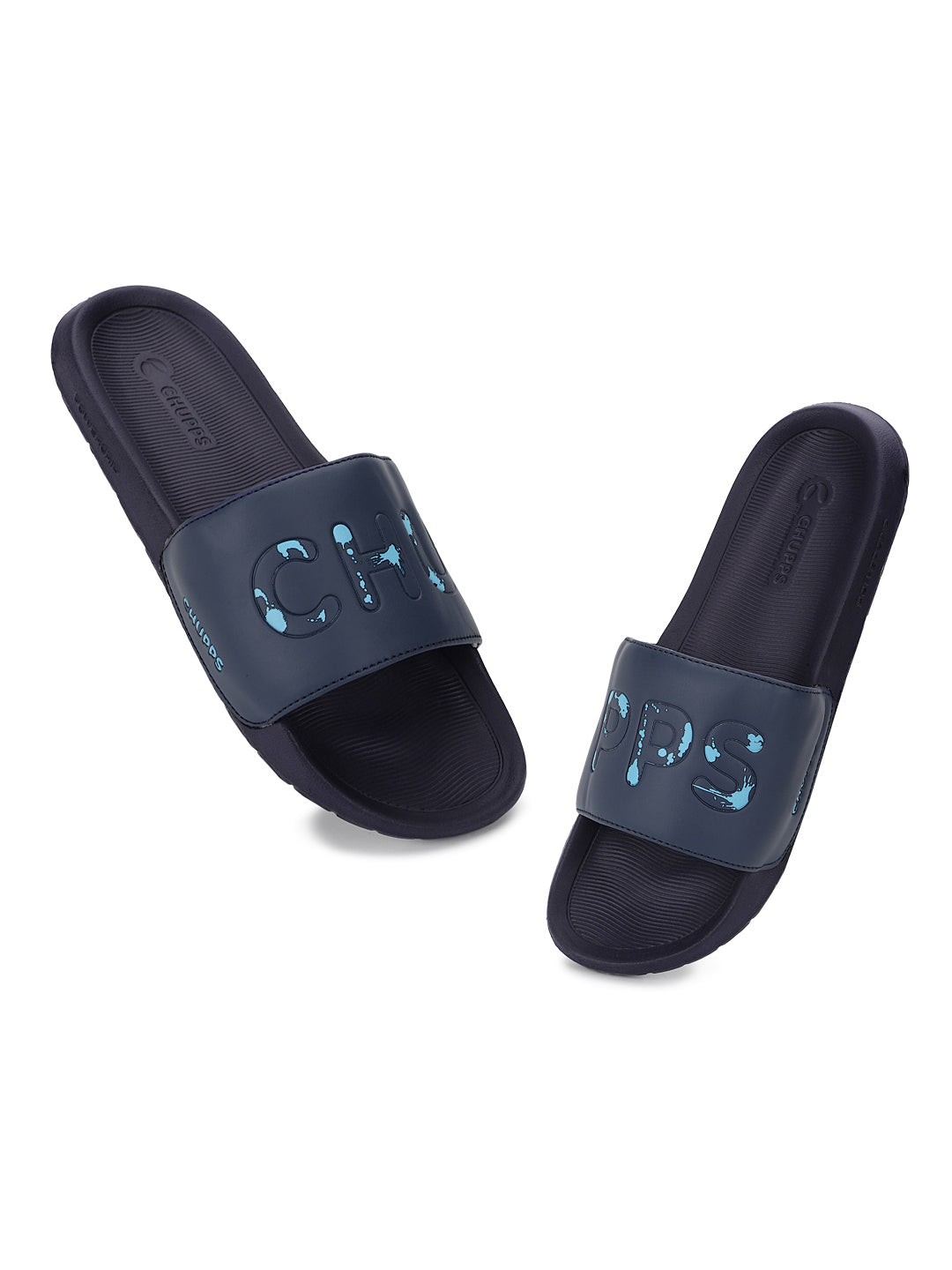 Eco-friendly Drip slider with bold graphic strap and biodegradable sole