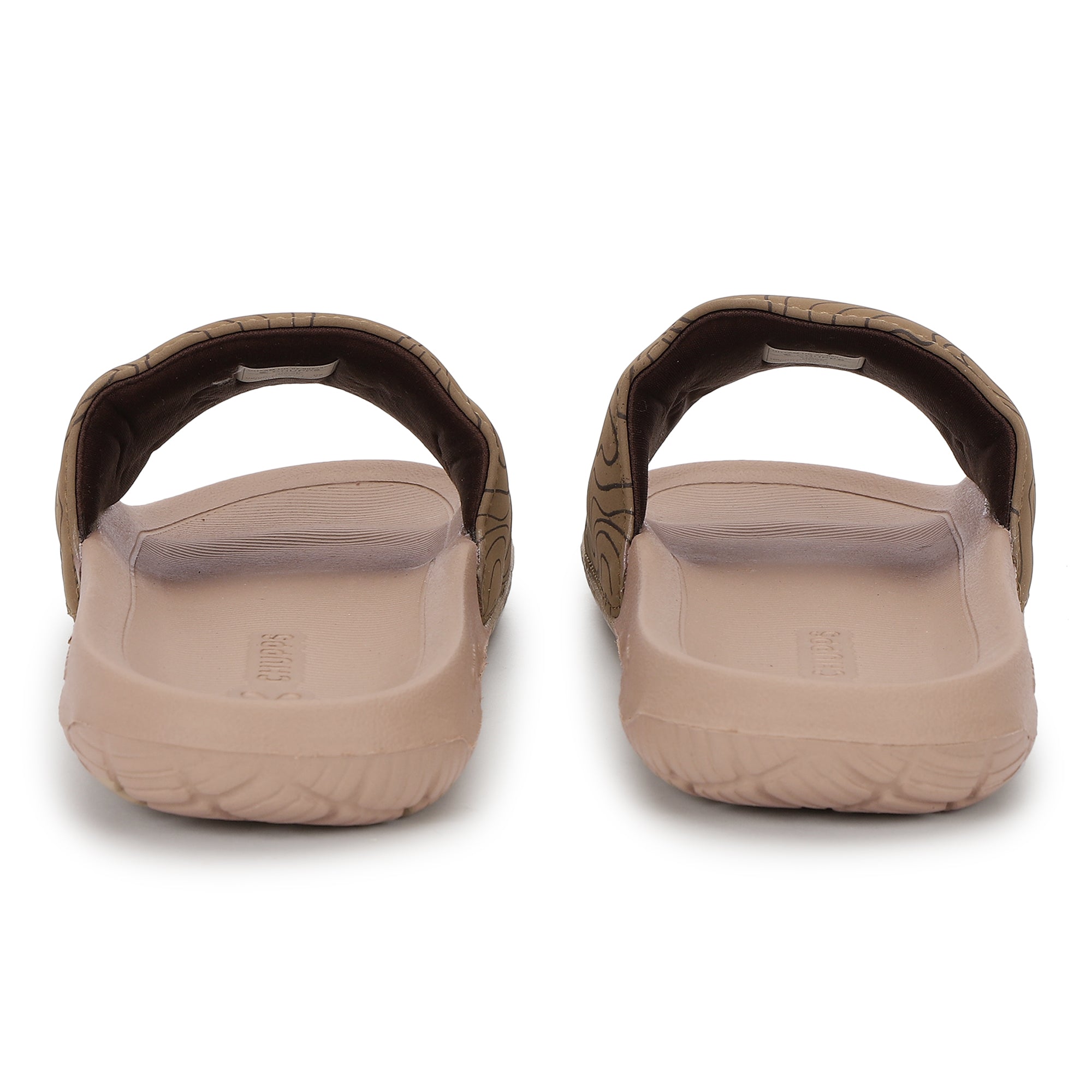 Strata Biodegradable Beige Sliders- Men