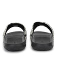 Bolt Biodegradable Black & Grey Sliders- Men