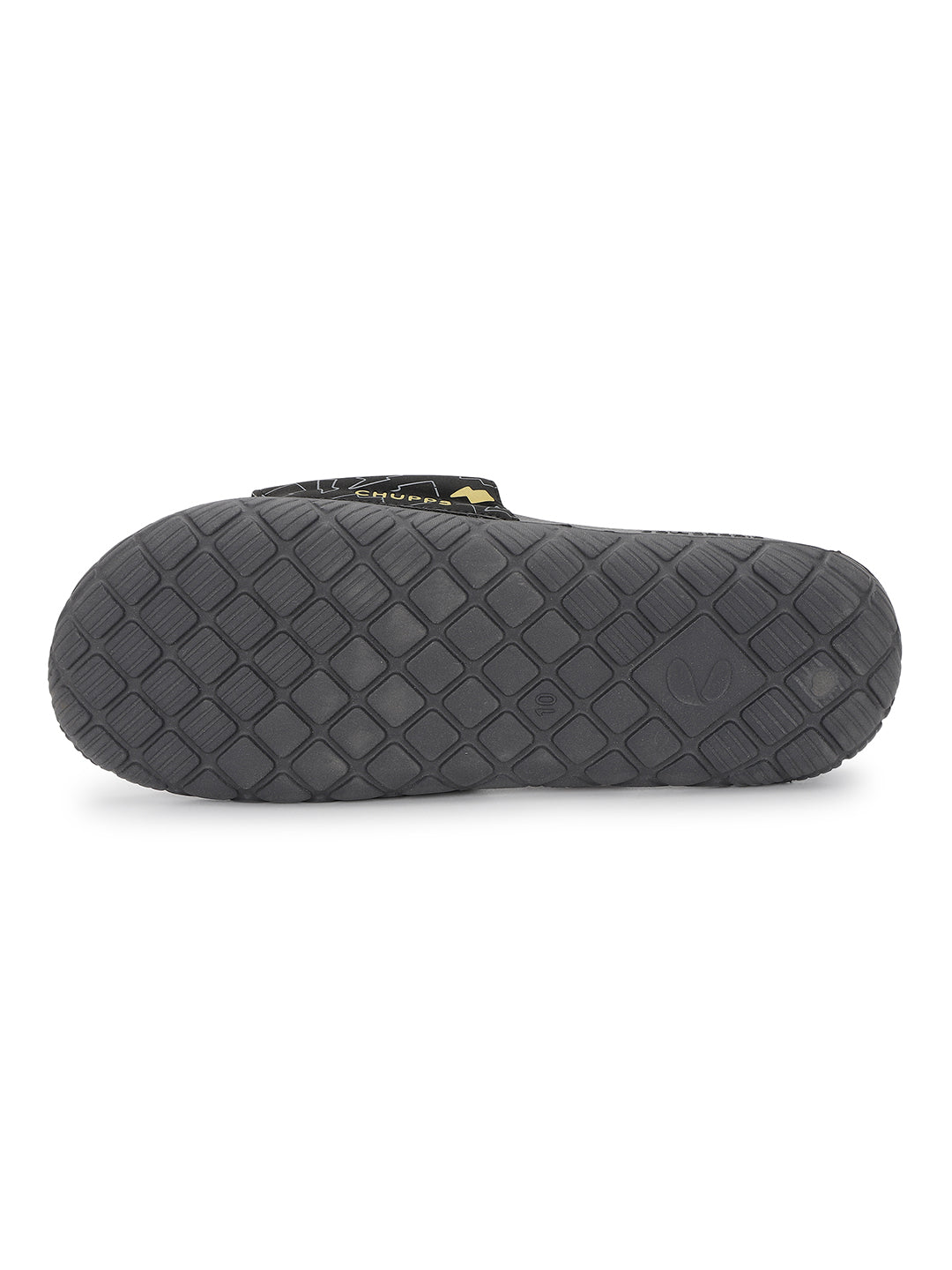 Bolt Biodegradable Grey Black Sliders- Men