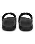 Notch Black and White Sliders Men