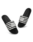 Notch Black and White Sliders Men