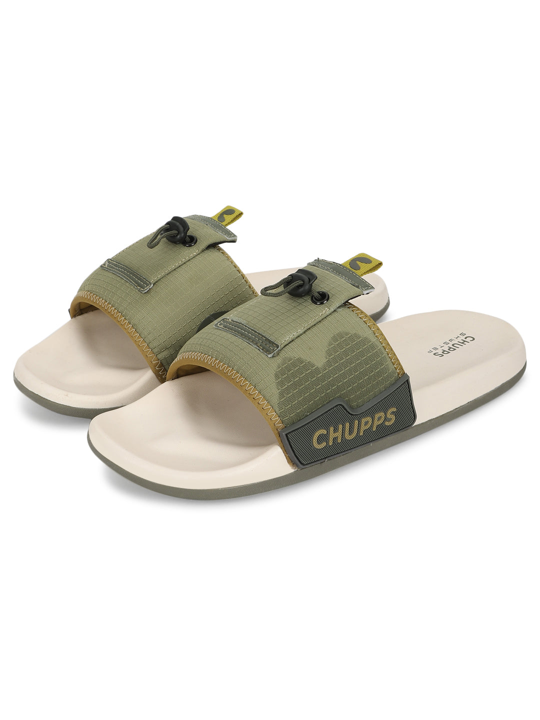 Blaze Olive Off-white Sliders