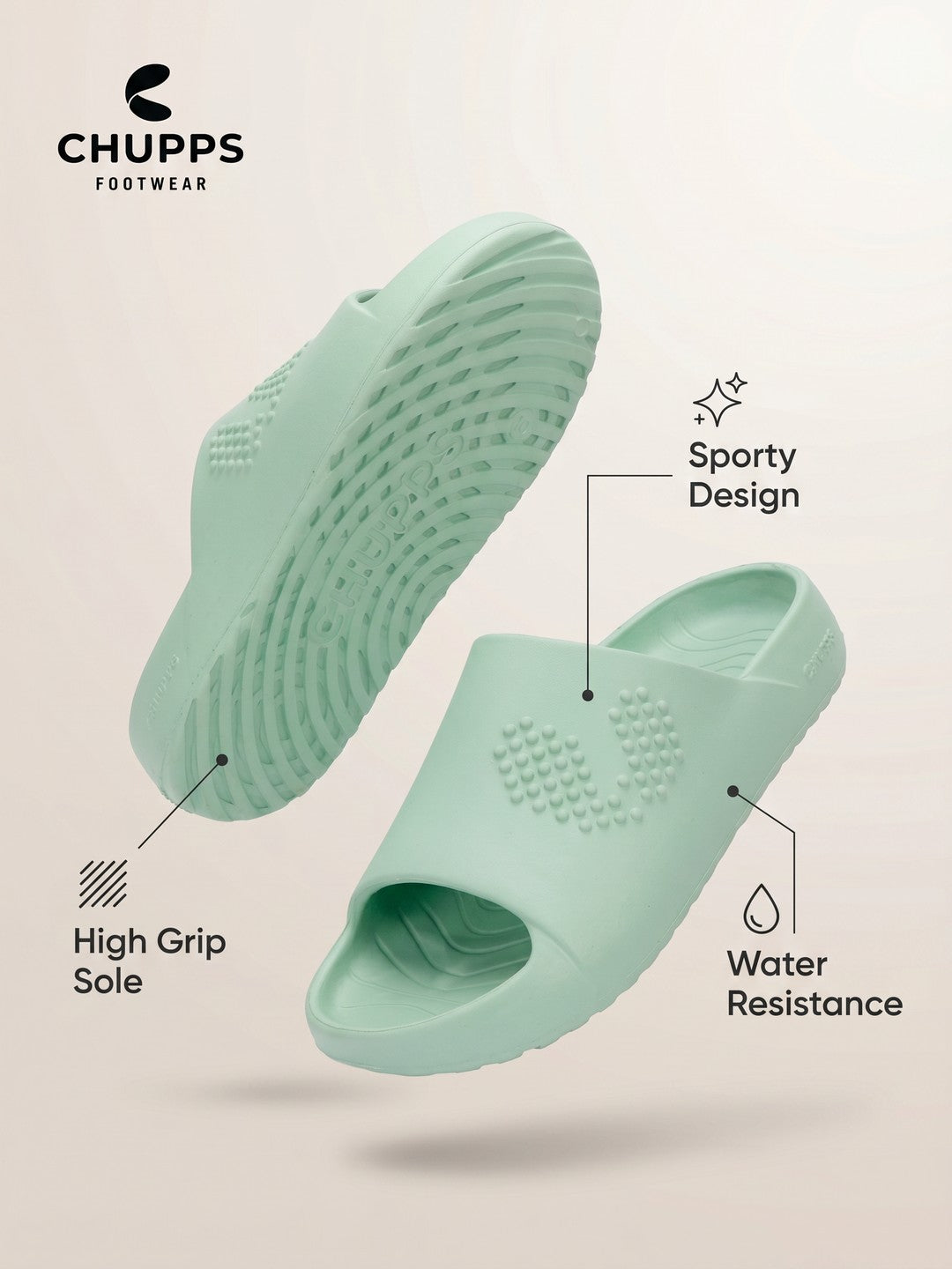 Chupster 100% Biodegradable Slides_pista_green