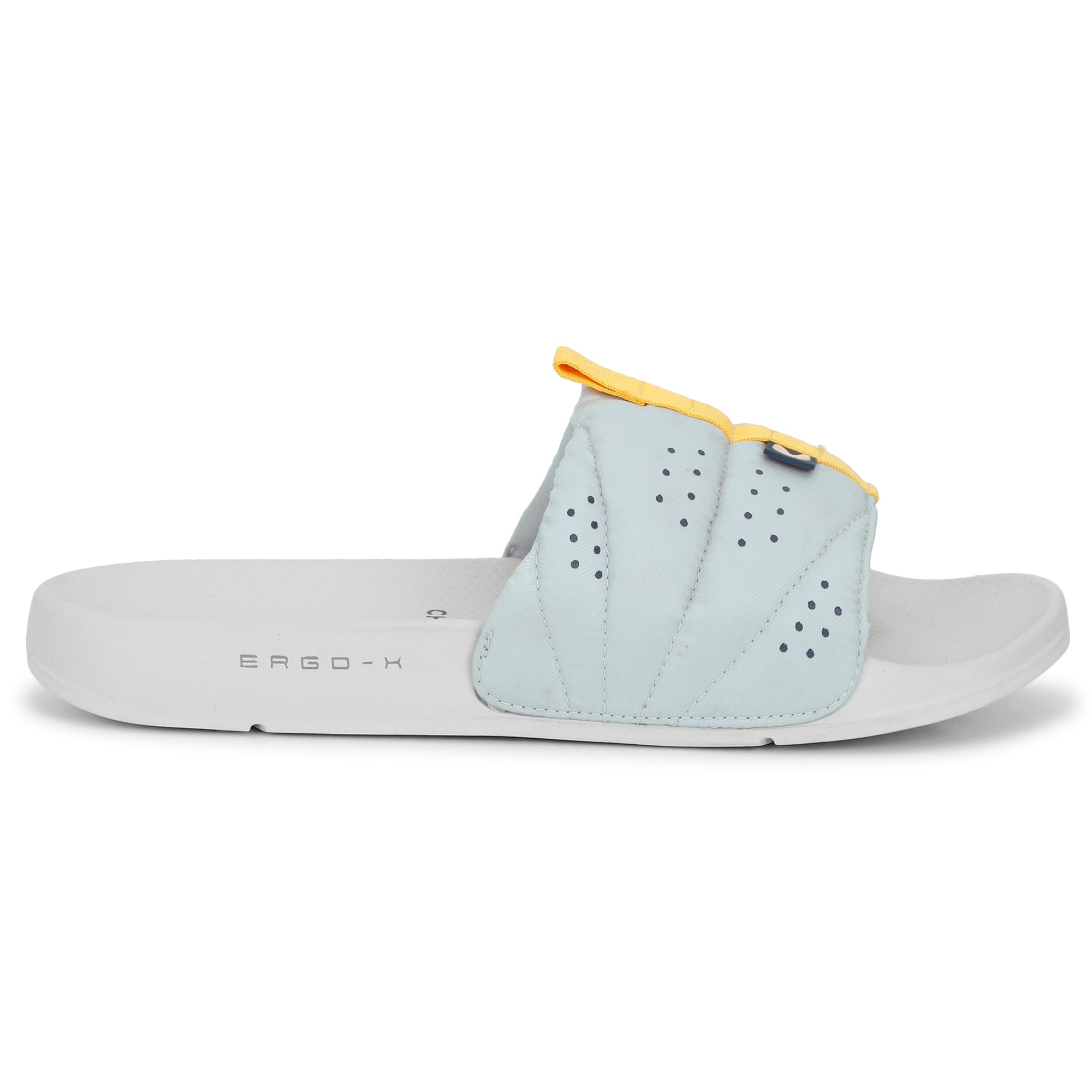 Turbo Light Grey Sliders for Men