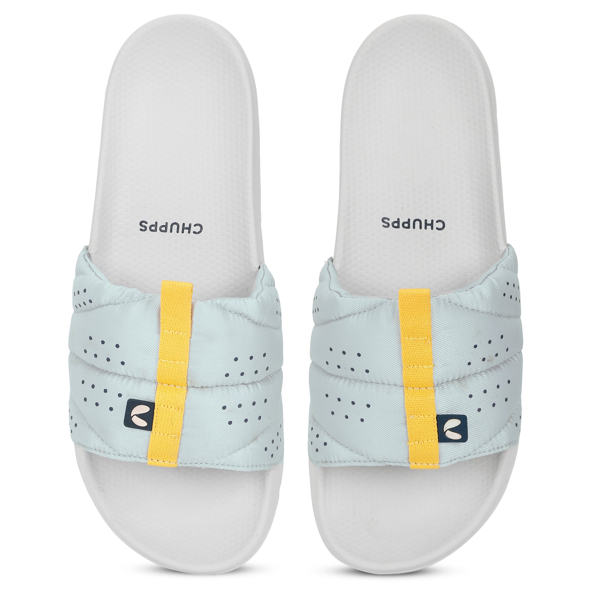 Turbo Light Grey Sliders for Men