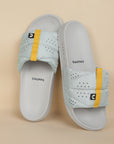 Turbo Light Grey Sliders for Men