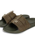 Turbo Olive Sliders for Men