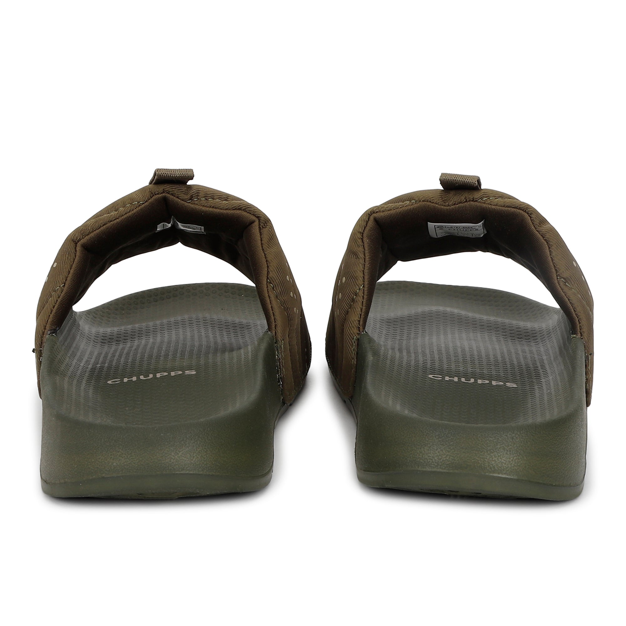 Turbo Olive Sliders for Men