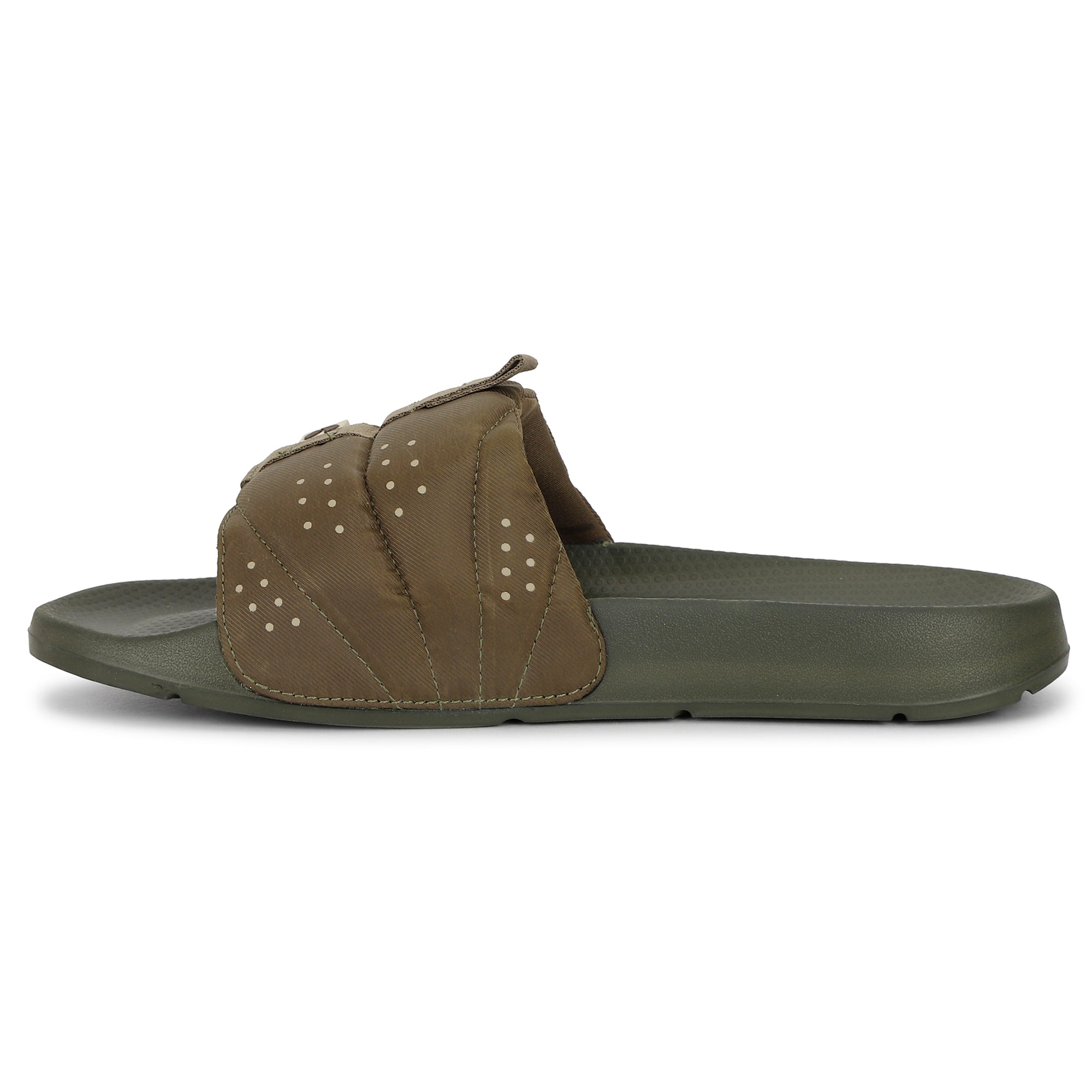 Turbo Olive Sliders for Men