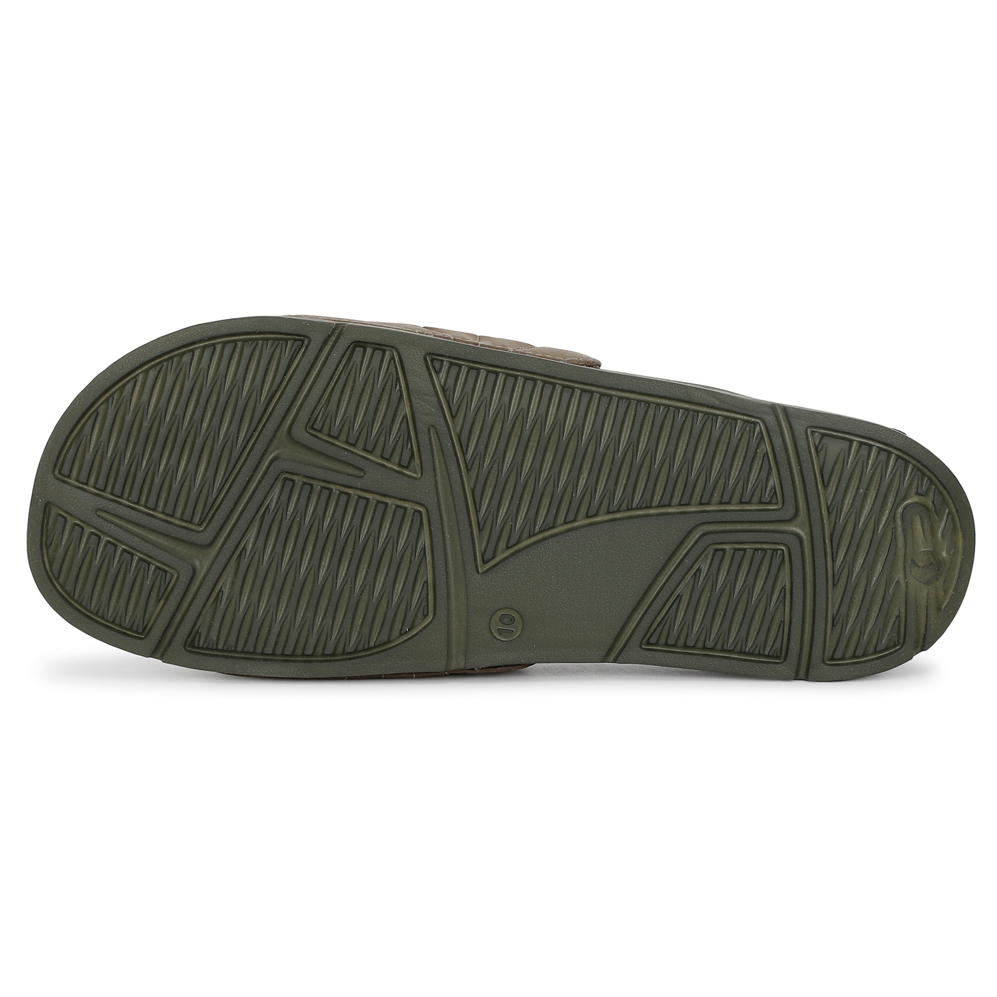 Turbo Olive Sliders for Men