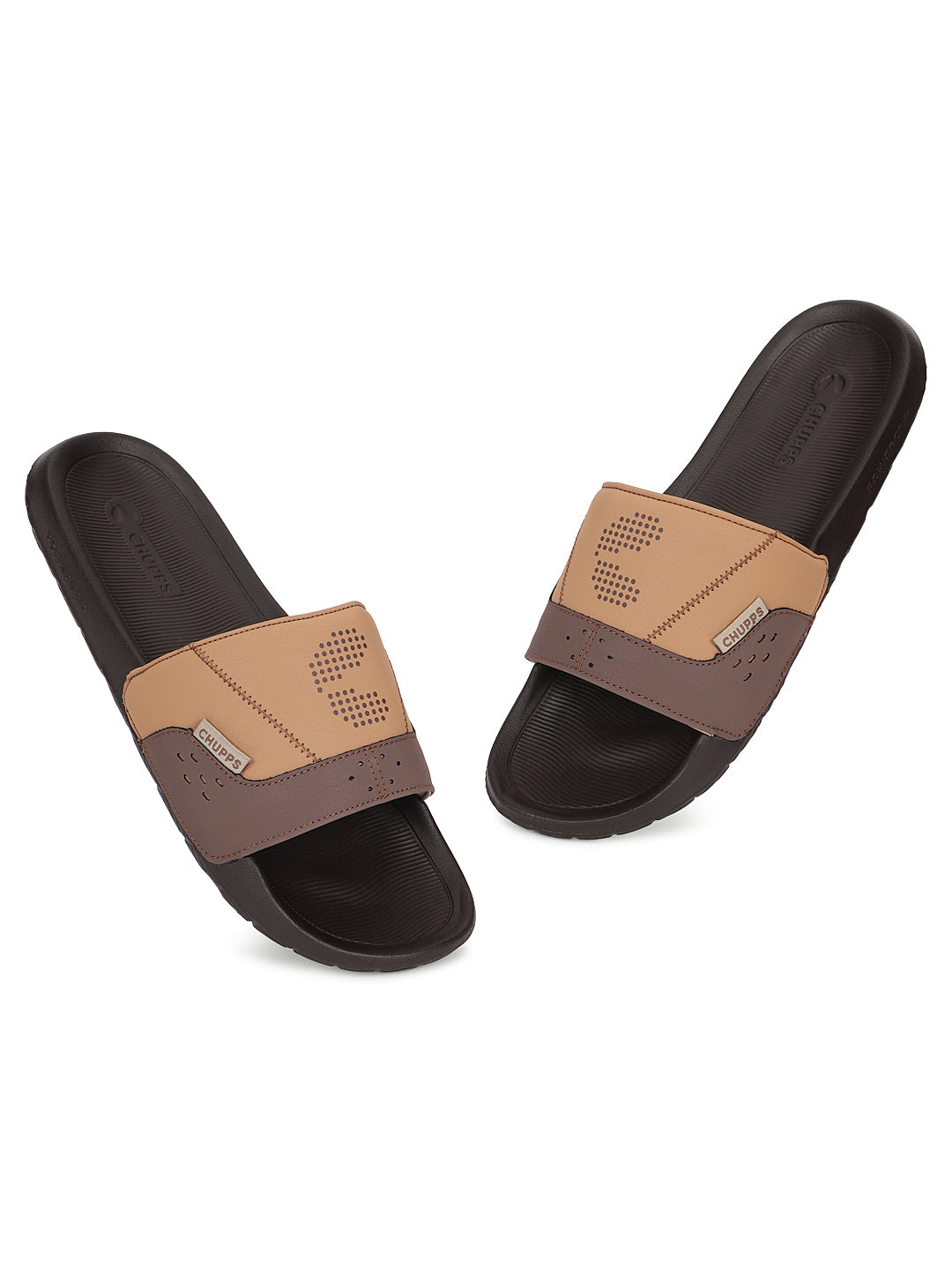 Striker Beige Sliders Men