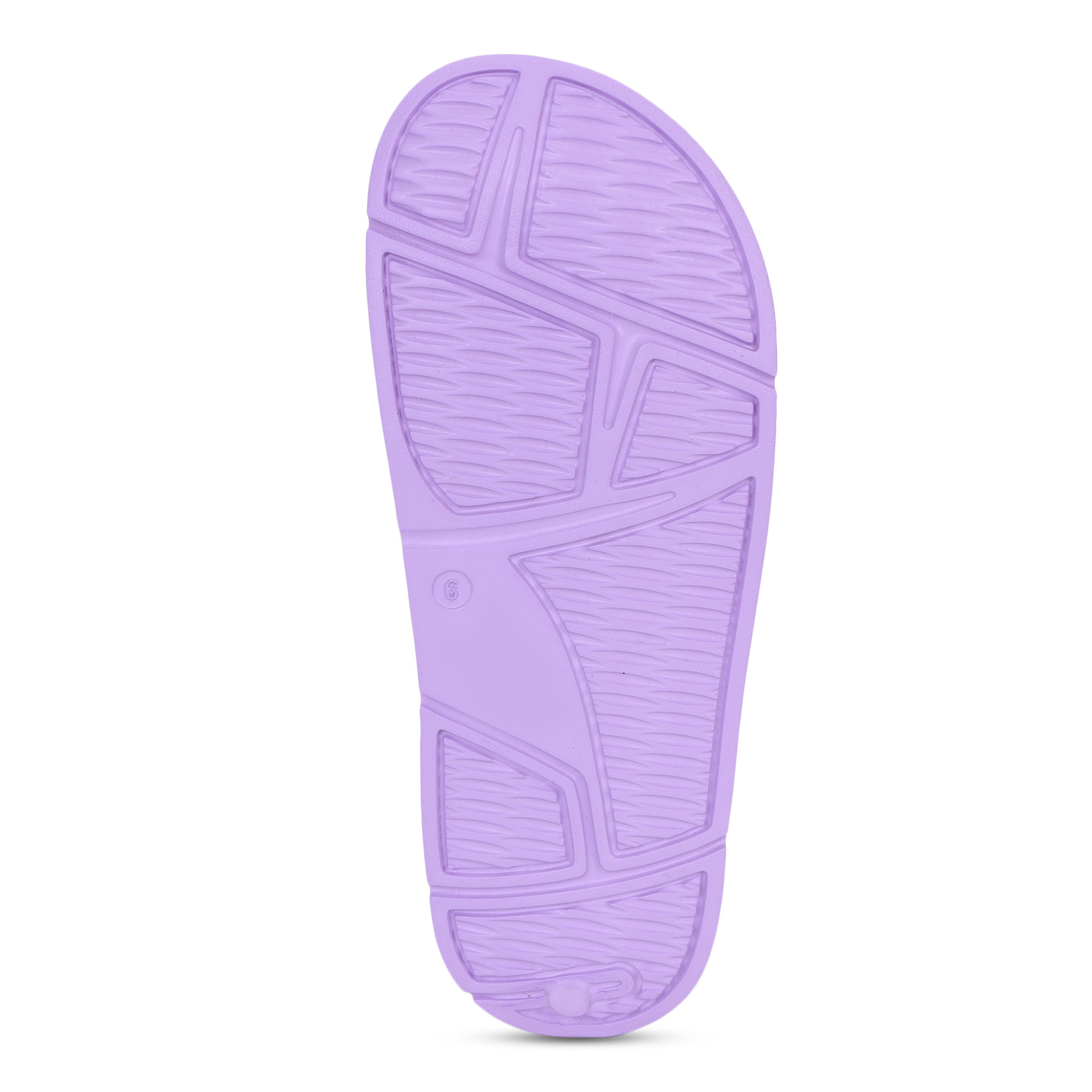 Detail of anti-skid footbed surface for secure footing.
