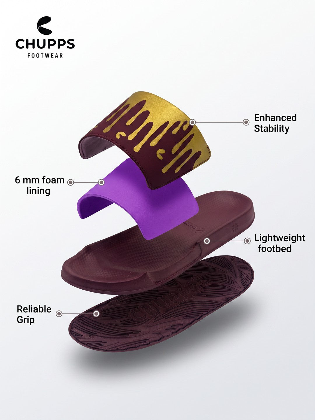 Drippy Sliders_purple_&amp;_gold