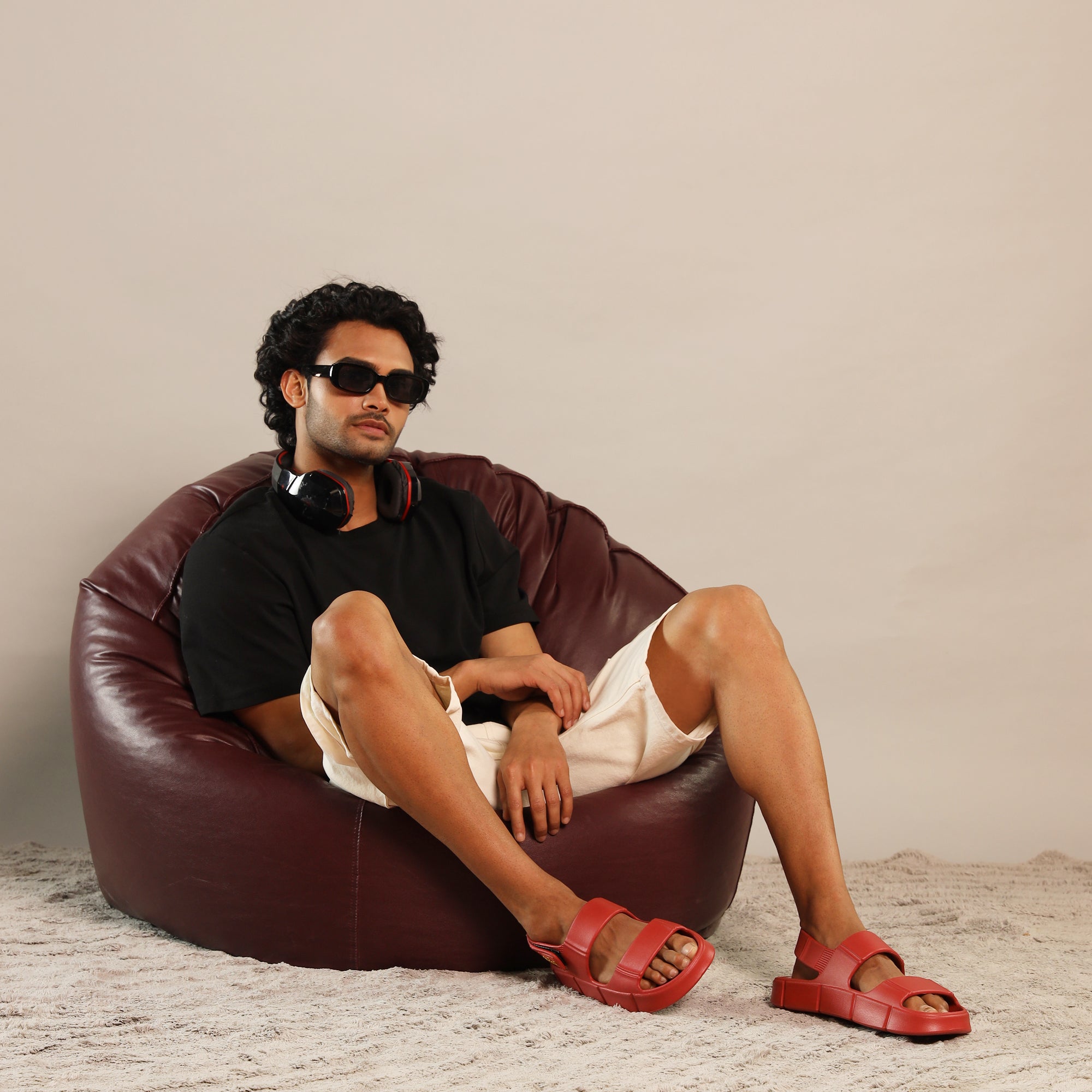 Chunky Sandals_brick_red