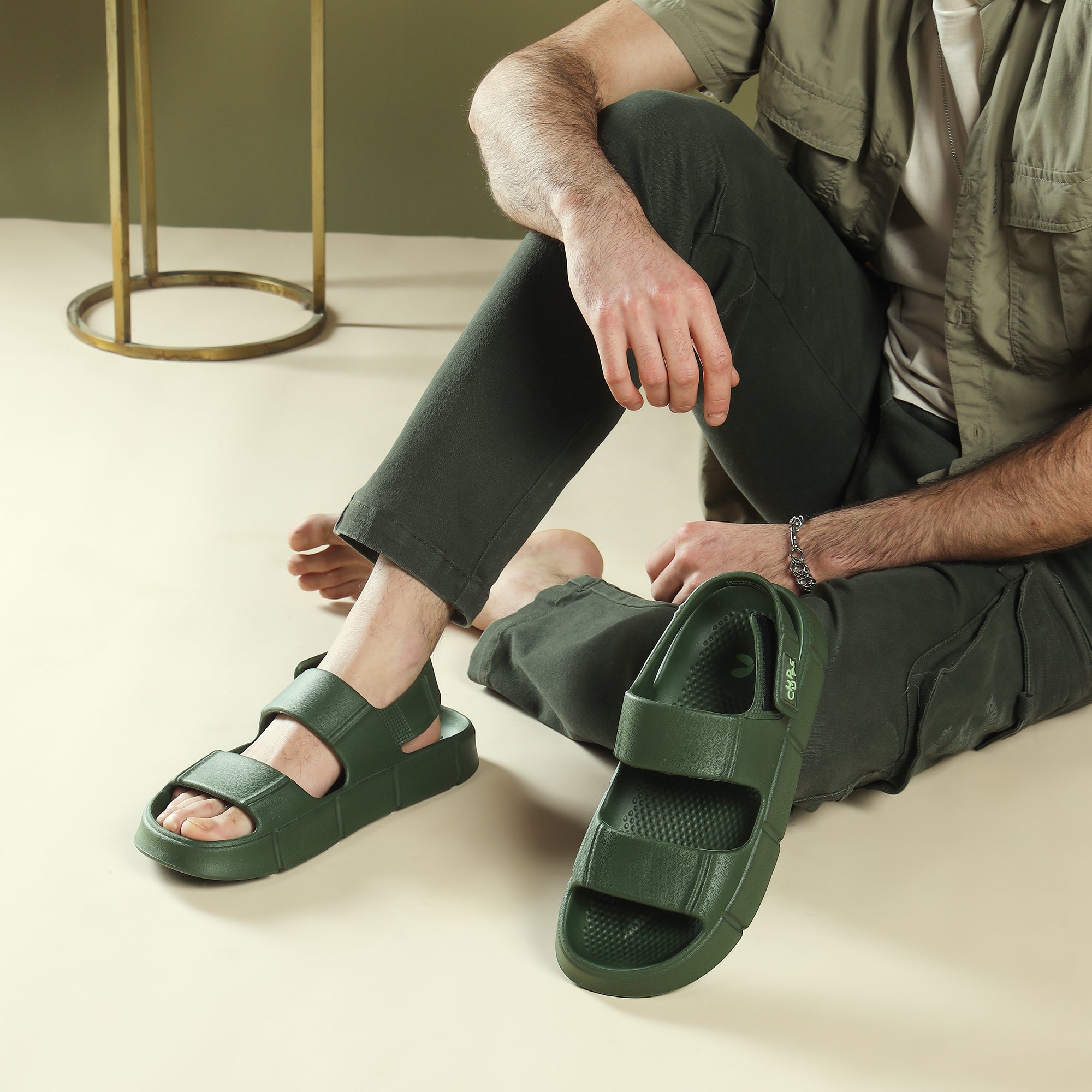 Chunky Sandals_olive