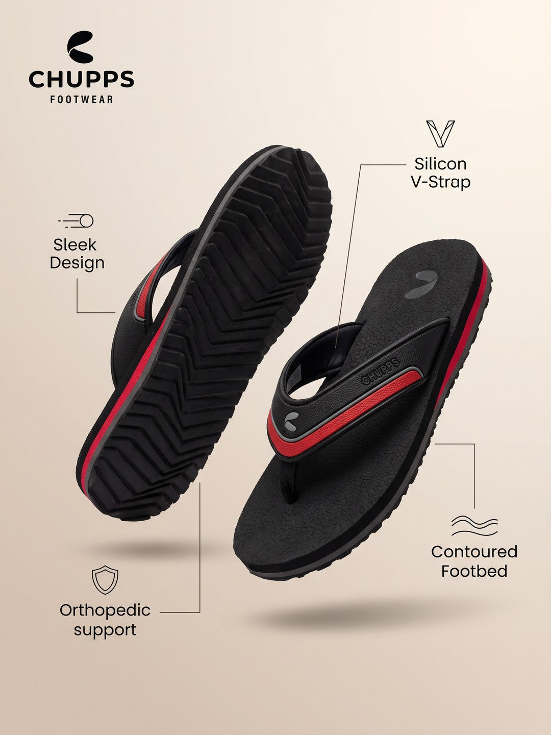 Miro V-Straps_black_&amp;_red