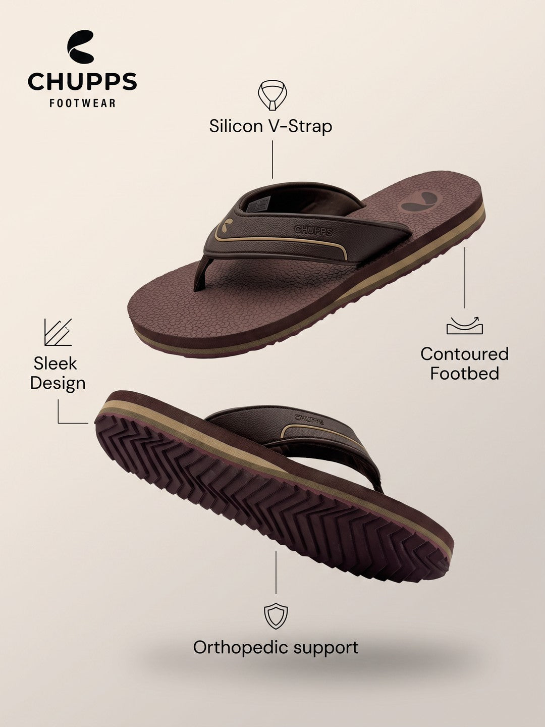 Miro V-Straps_brown_&amp;_beige