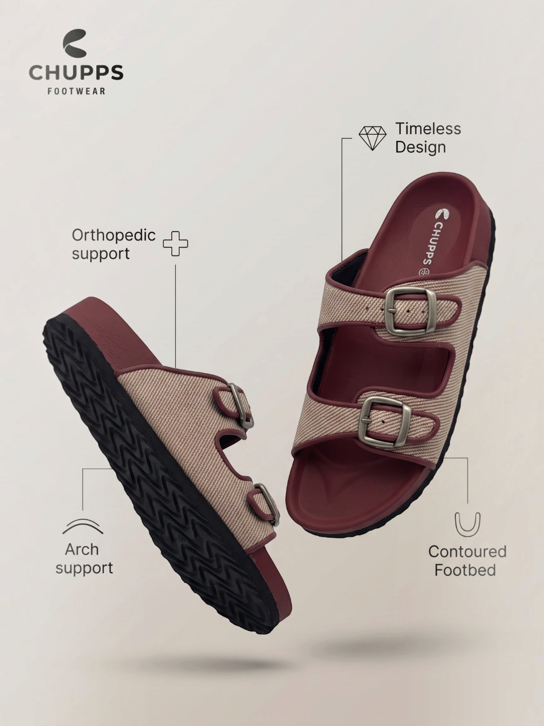 Haven Sliders_maroon