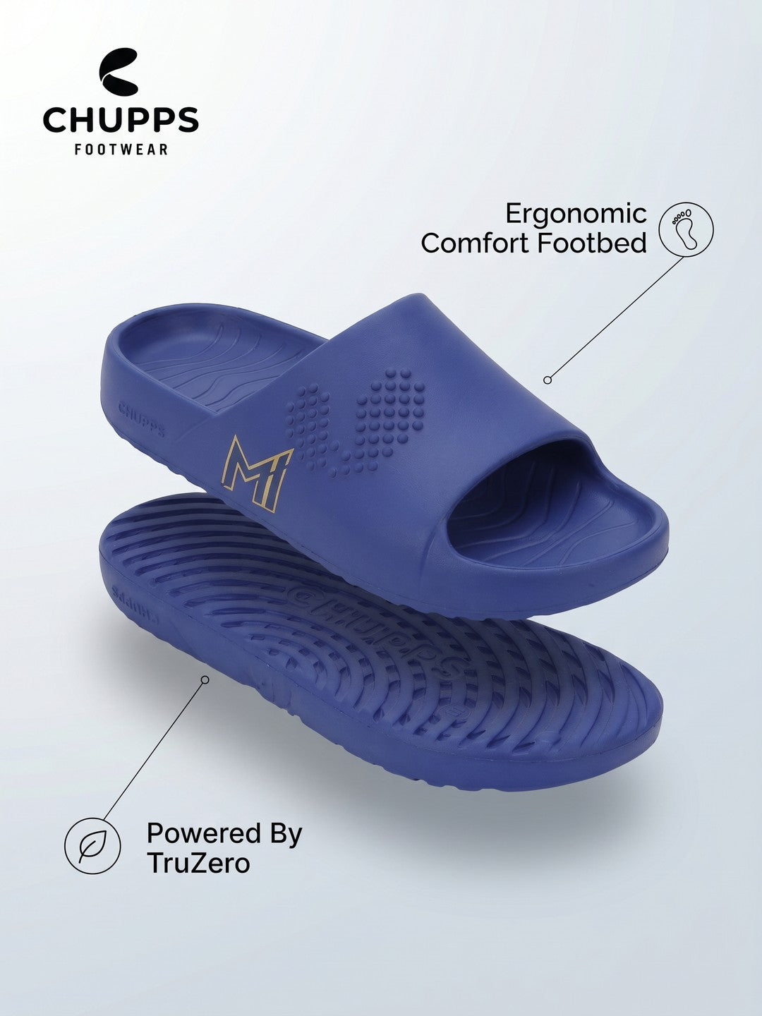 Mumbai Indians Chupster 100% Biodegradable Slides_blue