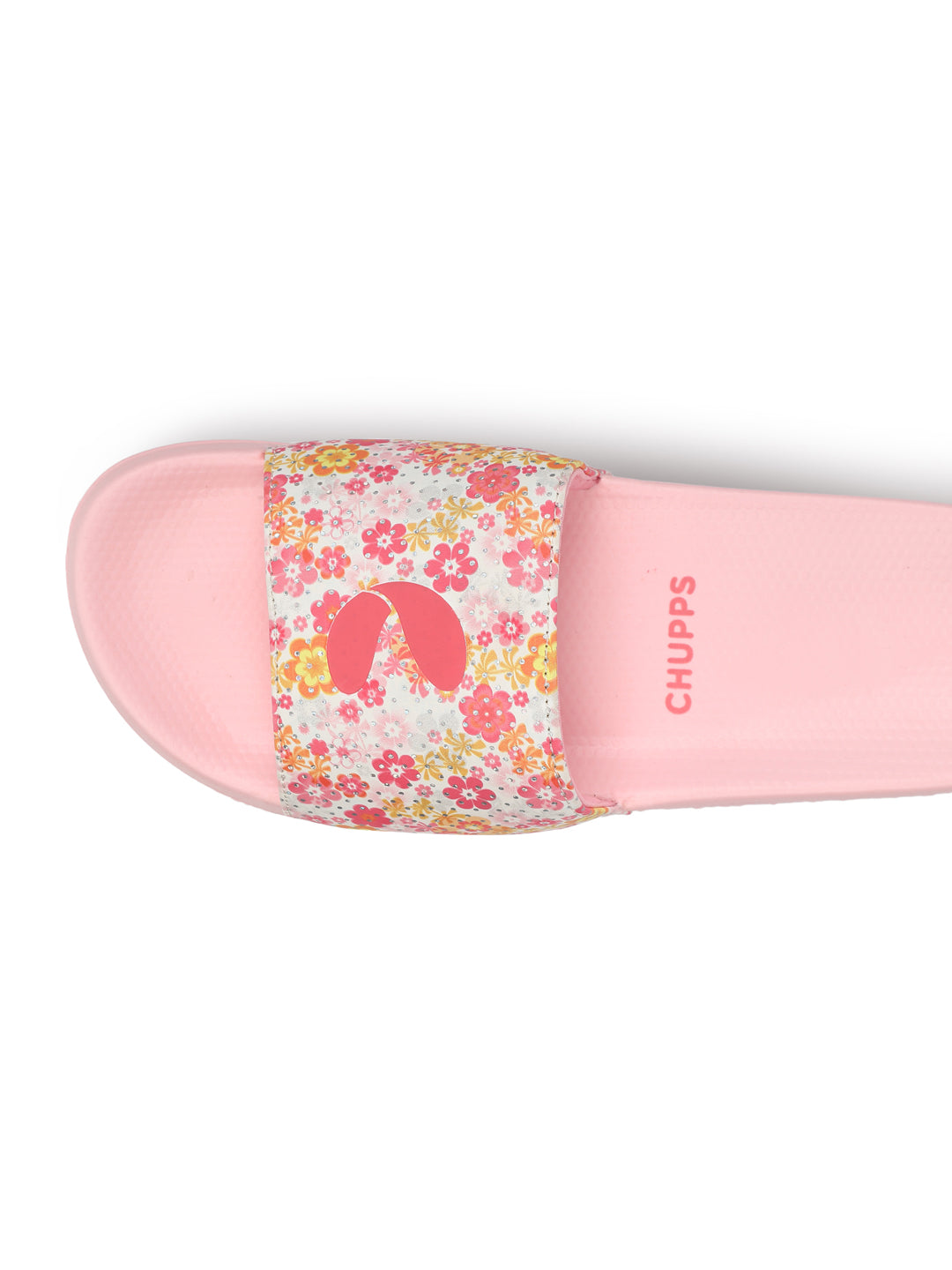 Grace Pink White Sliders -Women