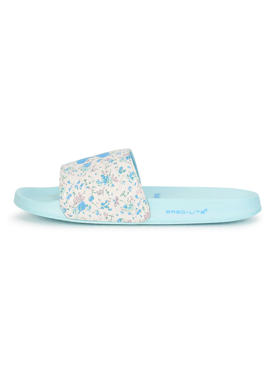 Grace White &amp; Blue Sliders -Women