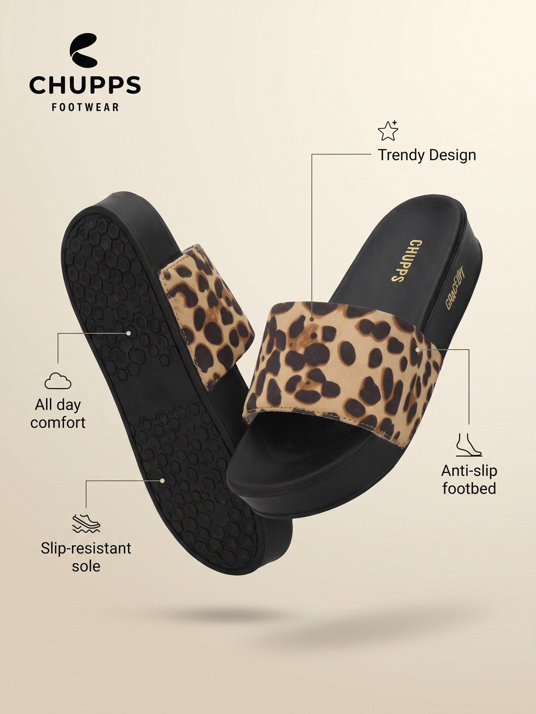 Raya Sliders_leopard_beige