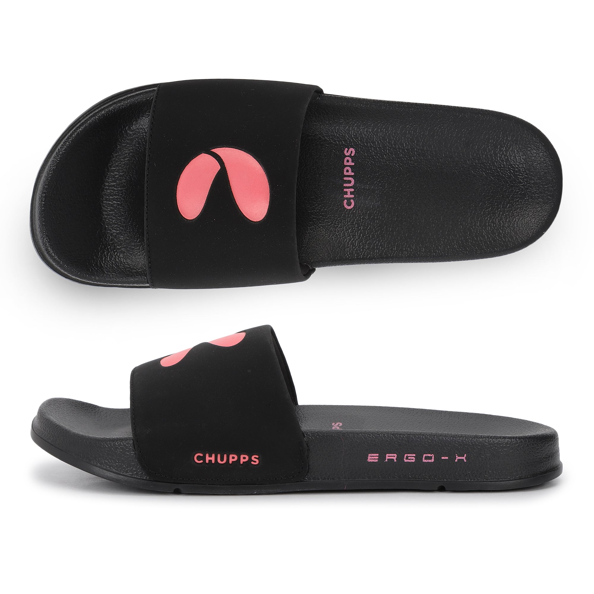 Serra Black Sliders - Women