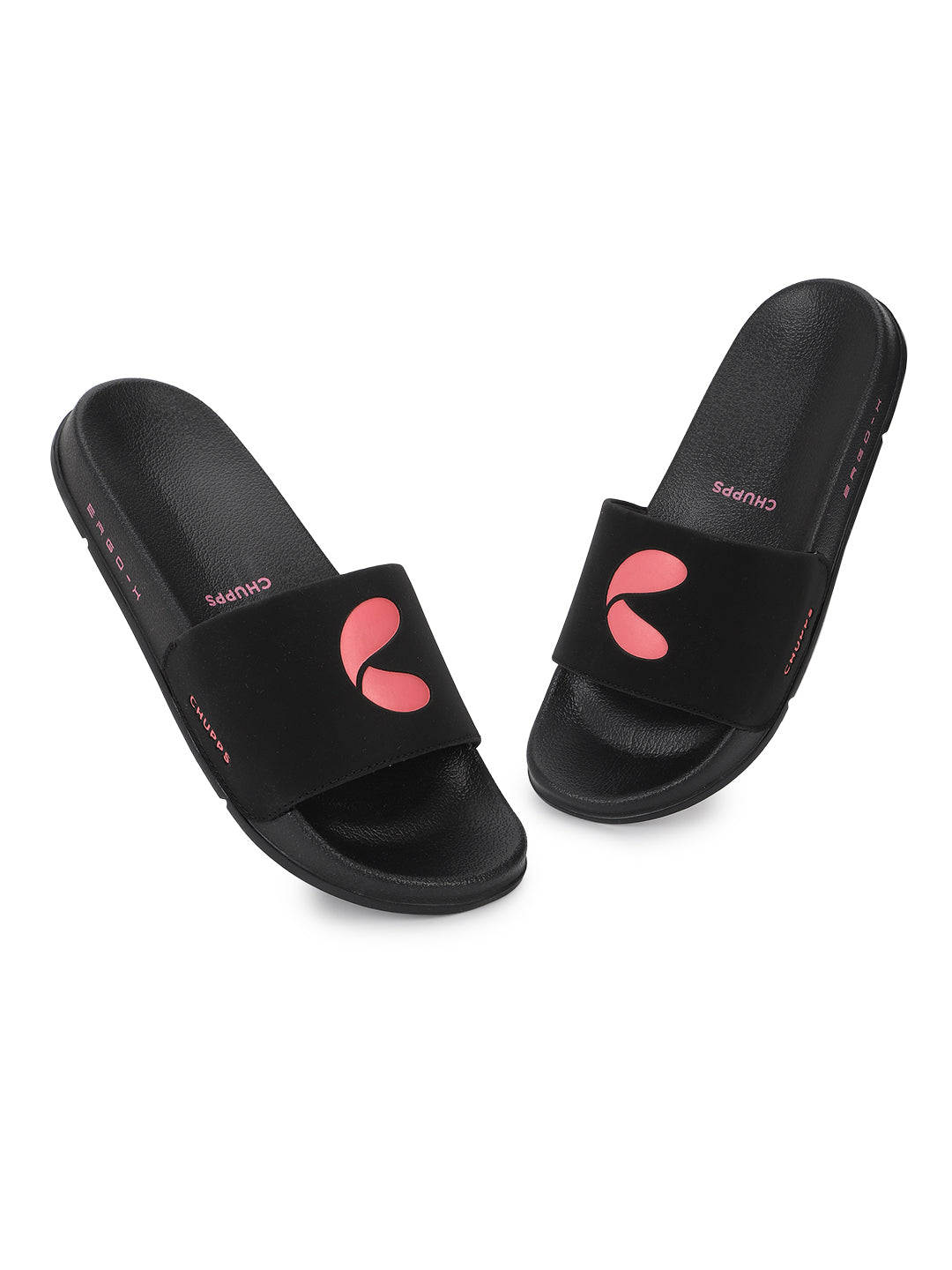 Serra Black Sliders - Women