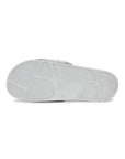 Durable light grey slip-on sliders for men with ergonomic sole