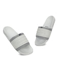 Durable light grey slip-on sliders for men with ergonomic sole